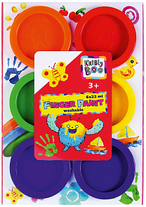 Краски пальчиковые, 6 цветов (Kribly Boo, 60782)